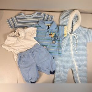 Vintage baby boy 5 piece bundle (various Sizes- See Description)